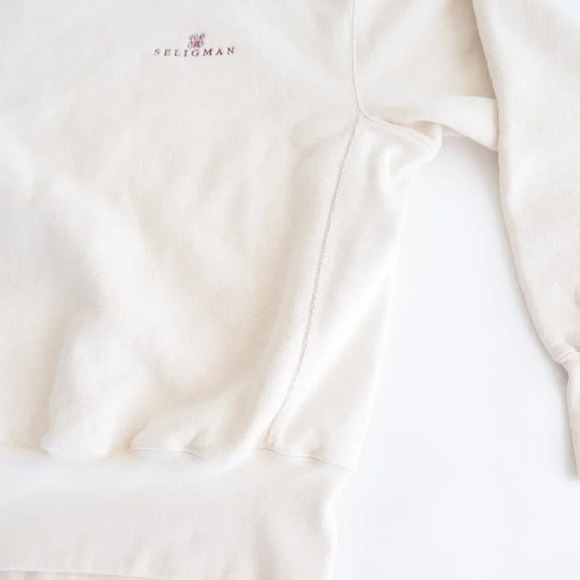 Vintage Lee Crossgrain Tan Seligman Arizona Embroidered Crew Neck Sweater Large - Picture 5 of 9